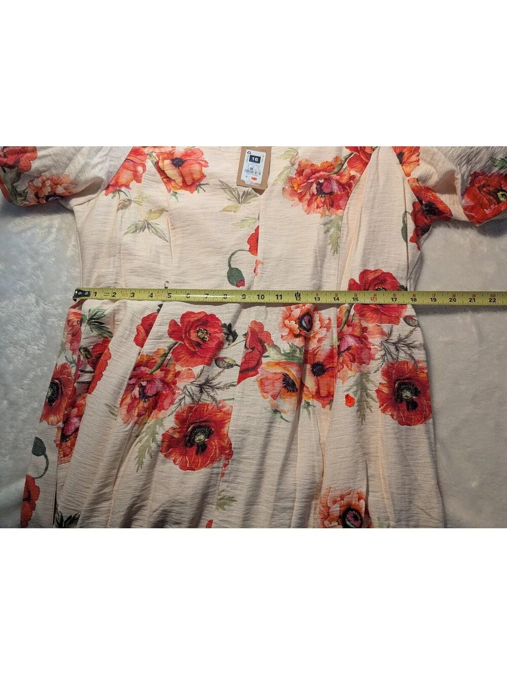 NWT Gallery Florence Short Floral Dress Size 16